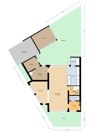 Floorplan - Dopperstraat 64, 3752 JH Bunschoten-Spakenburg